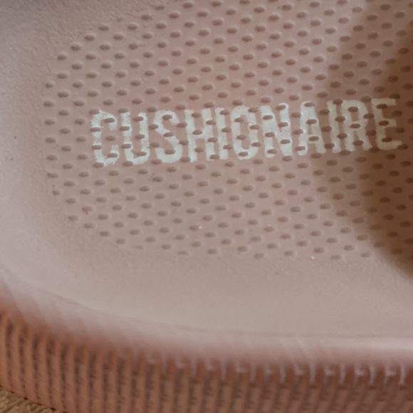 Cushionaire Blush Pink Slide Sandals - Picture 2 of 7